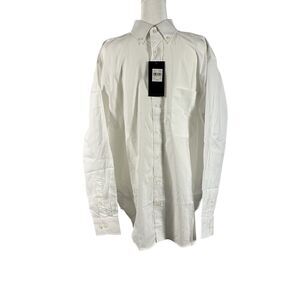 River's End Men’s S White Oxford Button‎ Up Dress Shirt Clean Crisp Preppy NWT